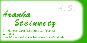 aranka steinmetz business card